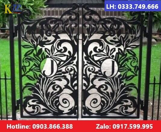 Cổng sắt hoa văn cnc