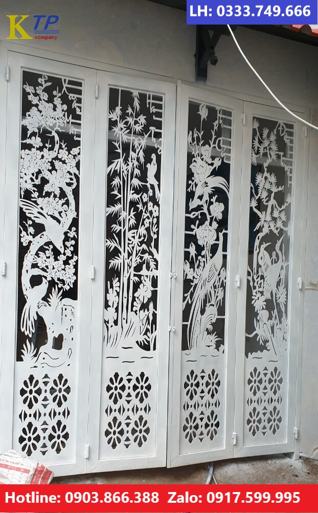 Cửa sắt cắt hoa văn CNC