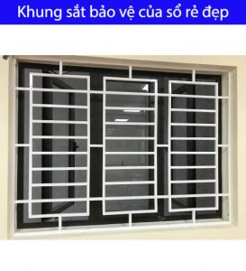 Khung sắt bảo vệ cửa sổ rẻ đẹp