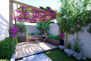 Mẫu thiết kế sân vườn đẹp đơn giản nhưng vô cùng ấn tượng