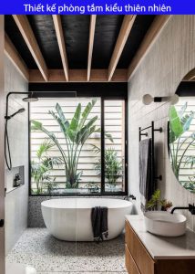 Thiết kế phòng tắm kiểu thiên nhiên
