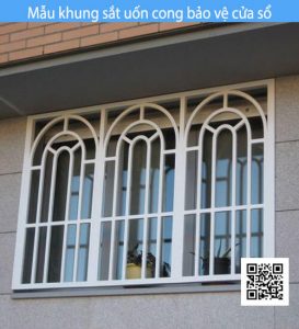 Mẫu khung sắt uốn cong bảo vệ cửa sổ