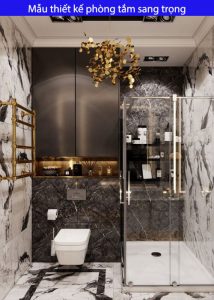 Mẫu thiết kế phòng tắm sang trọng