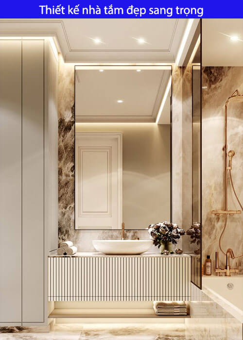 Thiết kế nhà tắm đẹp sang trọng