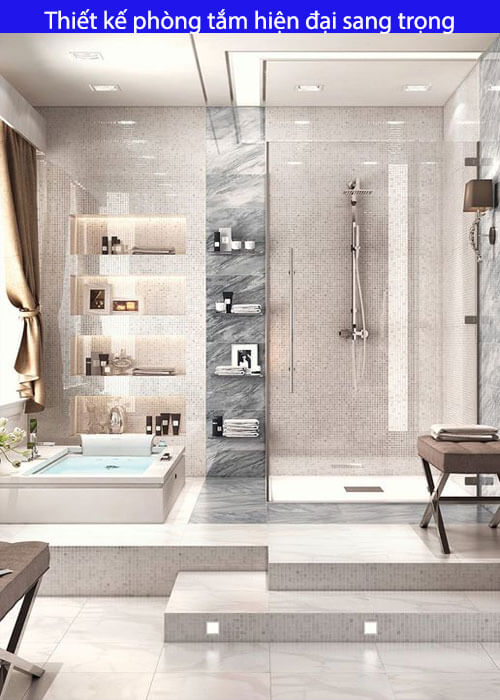 Thiết kế phòng tắm hiện đại sang trọng