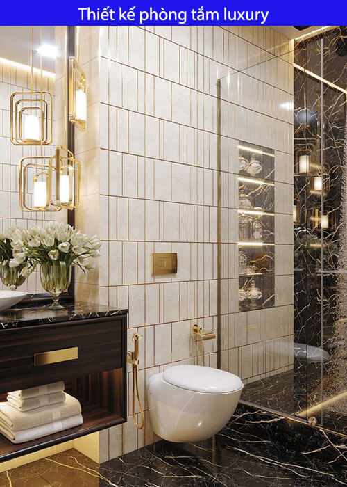 Thiết kế phòng tắm luxury
