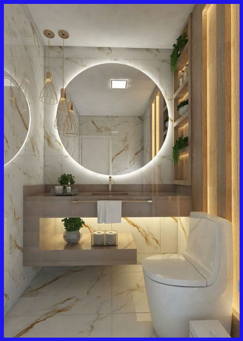 Mẫu-gương-tròn-không-viền-kết-hợp-với-đèn-led