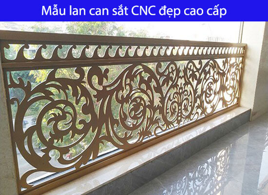 Mẫu lan can sắt CNC đẹp cao cấp