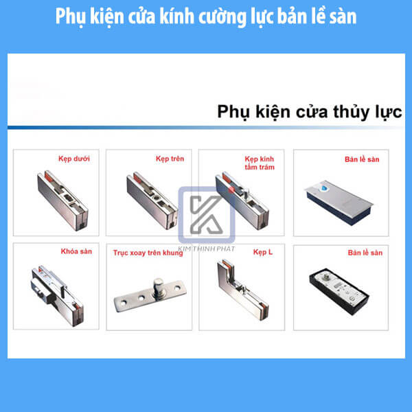 Phụ kiện cửa kính cường lực bản lề sàn