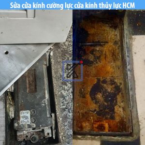 Sửa cửa kính cường lực cửa kính thủy lực HCM
