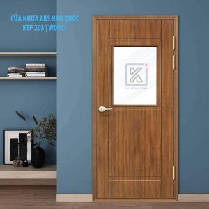 Cửa nhựa giả gỗ có kính KTP203.W0901