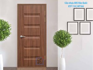 Cửa nhựa giả gỗ giá rẻ KTP110.MT104