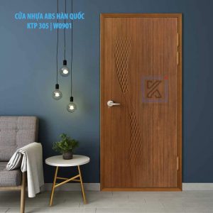 Cửa nhựa vân gỗ Hàn Quốc cao cấp KTP305.W0901