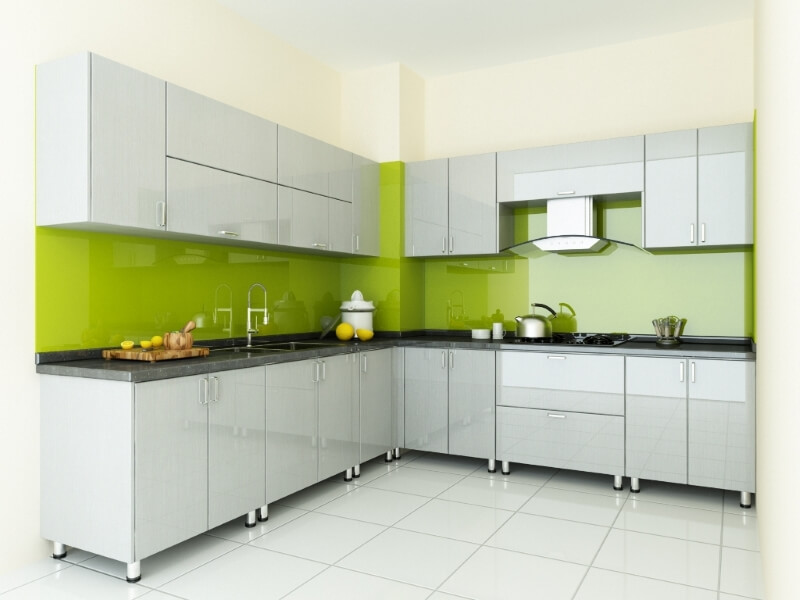Mẫu tủ bếp L đẹp