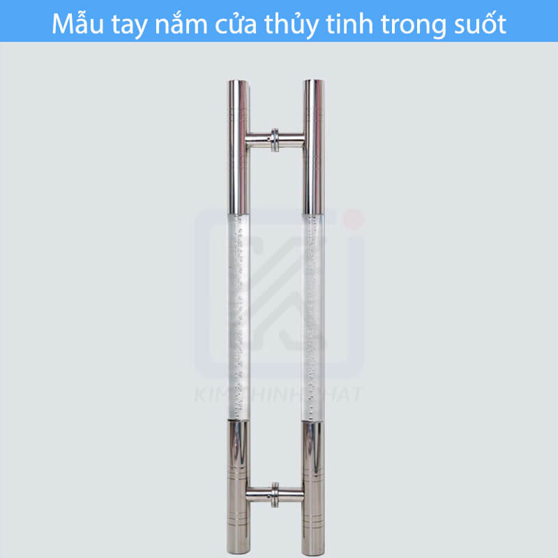Mẫu tay nắm cửa thủy tinh trong suốt