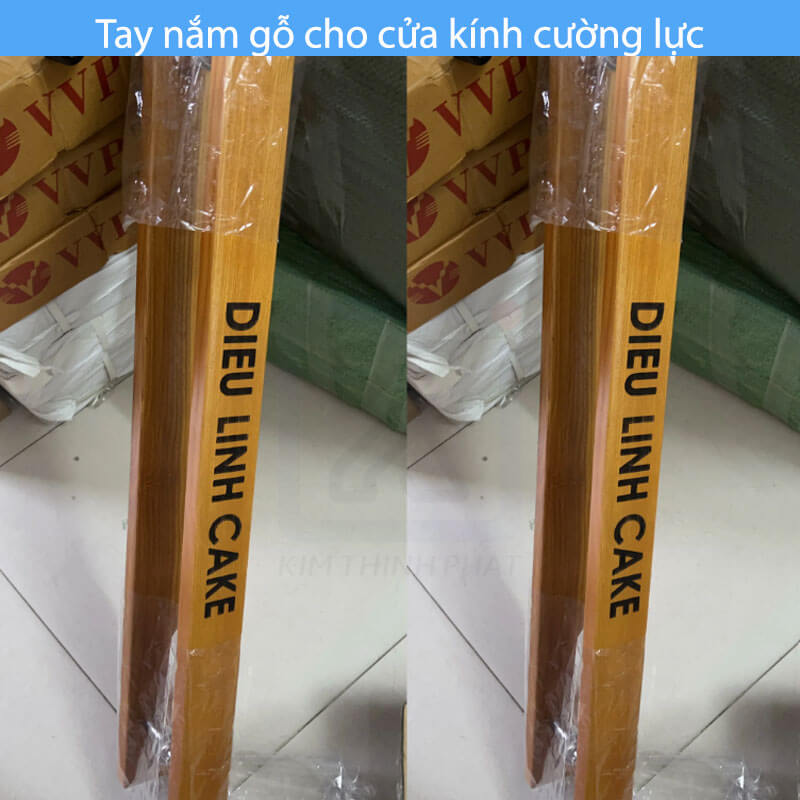 Tay nắm gỗ cho cửa kính cường lực