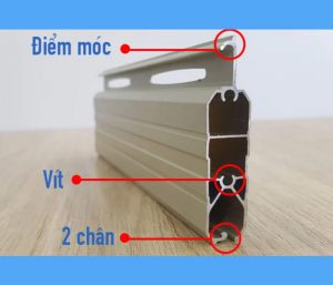 Cấu tạo nan lá cửa cuốn khe thoáng