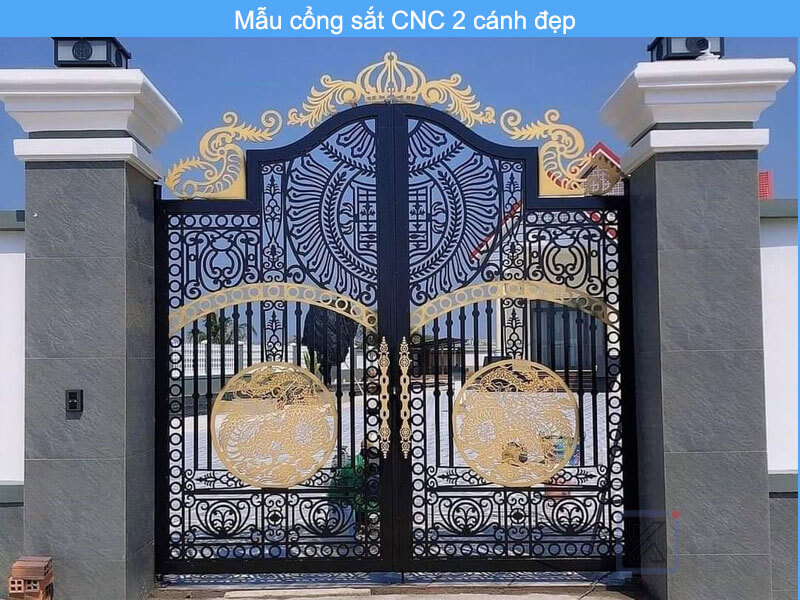 Cổng sắt CNC giúp tăng thêm vẻ đẹp tổng thể cho công trình