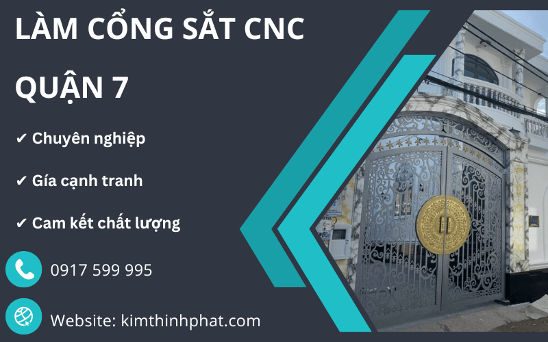 Làm cổng sắt CNC tại quận 7 rẻ đẹp