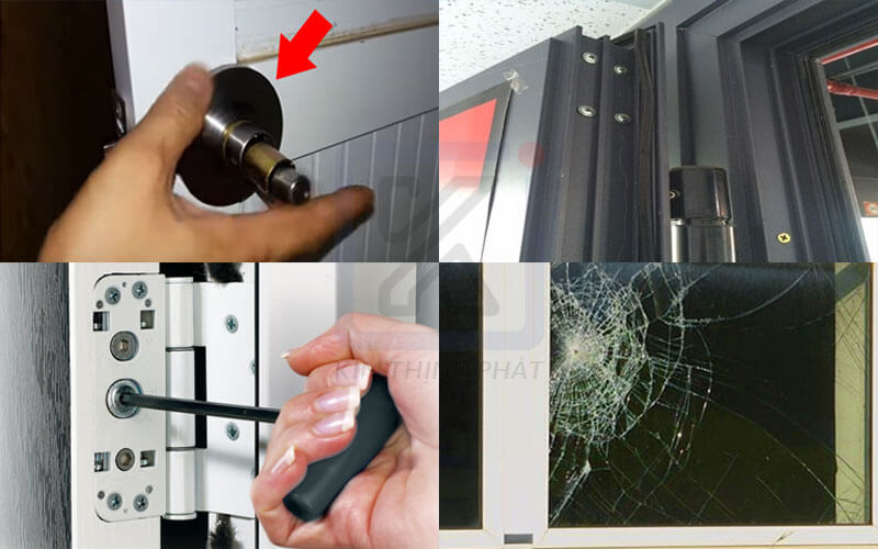 Nhận sửa chữa thay thế phụ kiện cho cửa nhôm kính