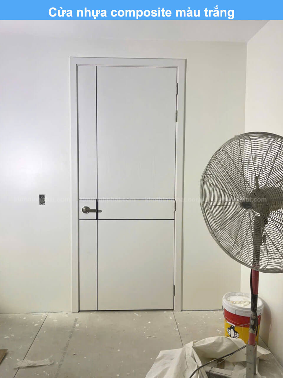 Cửa nhựa composite màu trắng