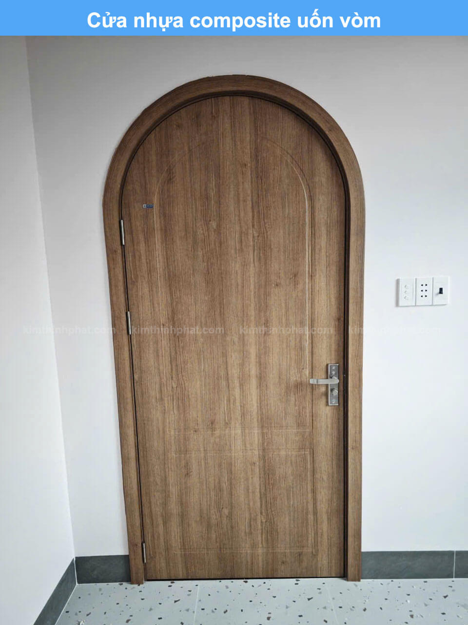 Cửa nhựa composite uốn vòm