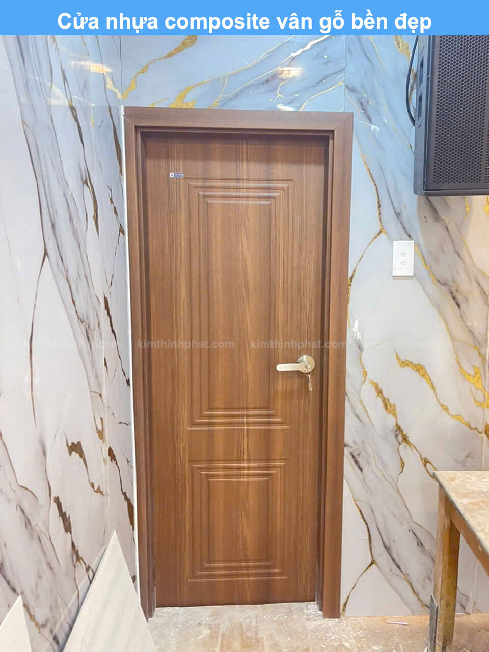 Cửa nhựa composite vânn gỗ bền đẹp