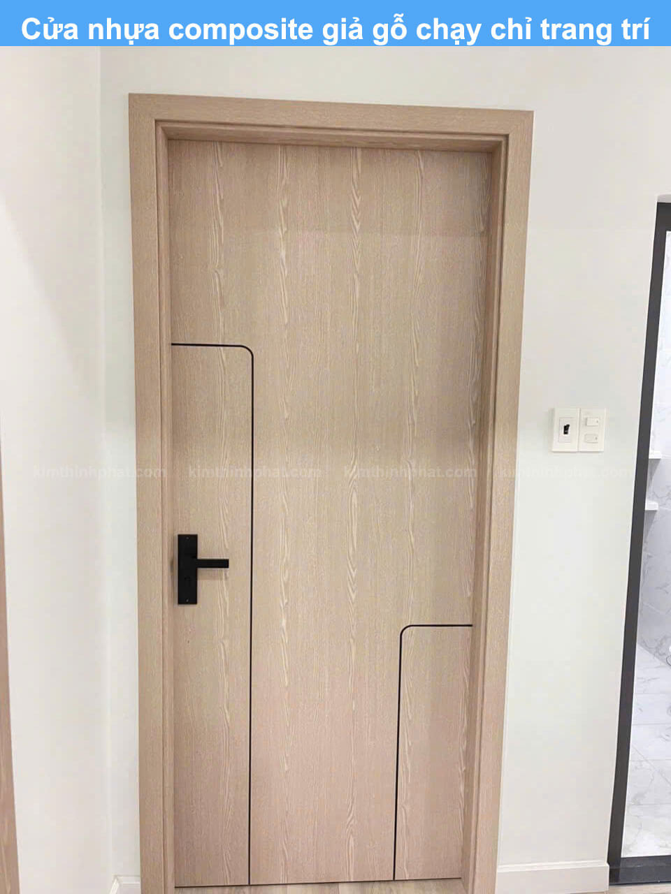 Cửa nhựa composite giả gỗ đẹp