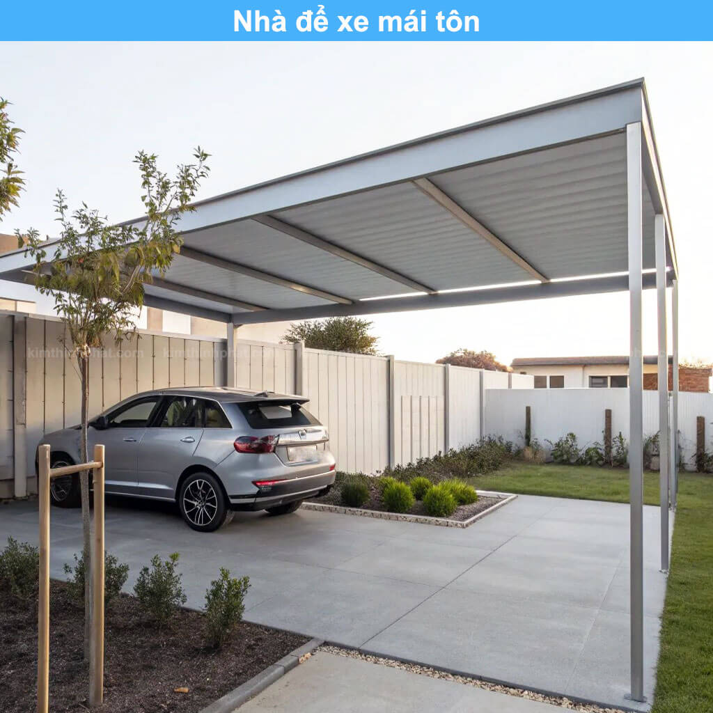 Nhà để xe mái tôn
